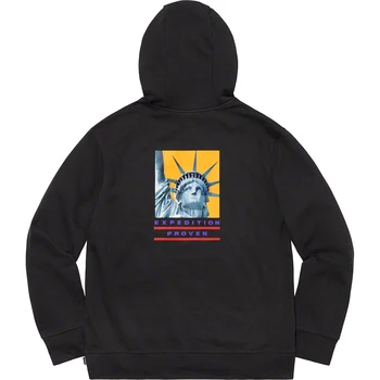 

Sureme 19FW Collaboration Statue of Liberty Hoodies Men Women Hiphop Oversized Hooded Sweatshirts 100% Cotton Pullovers Men
