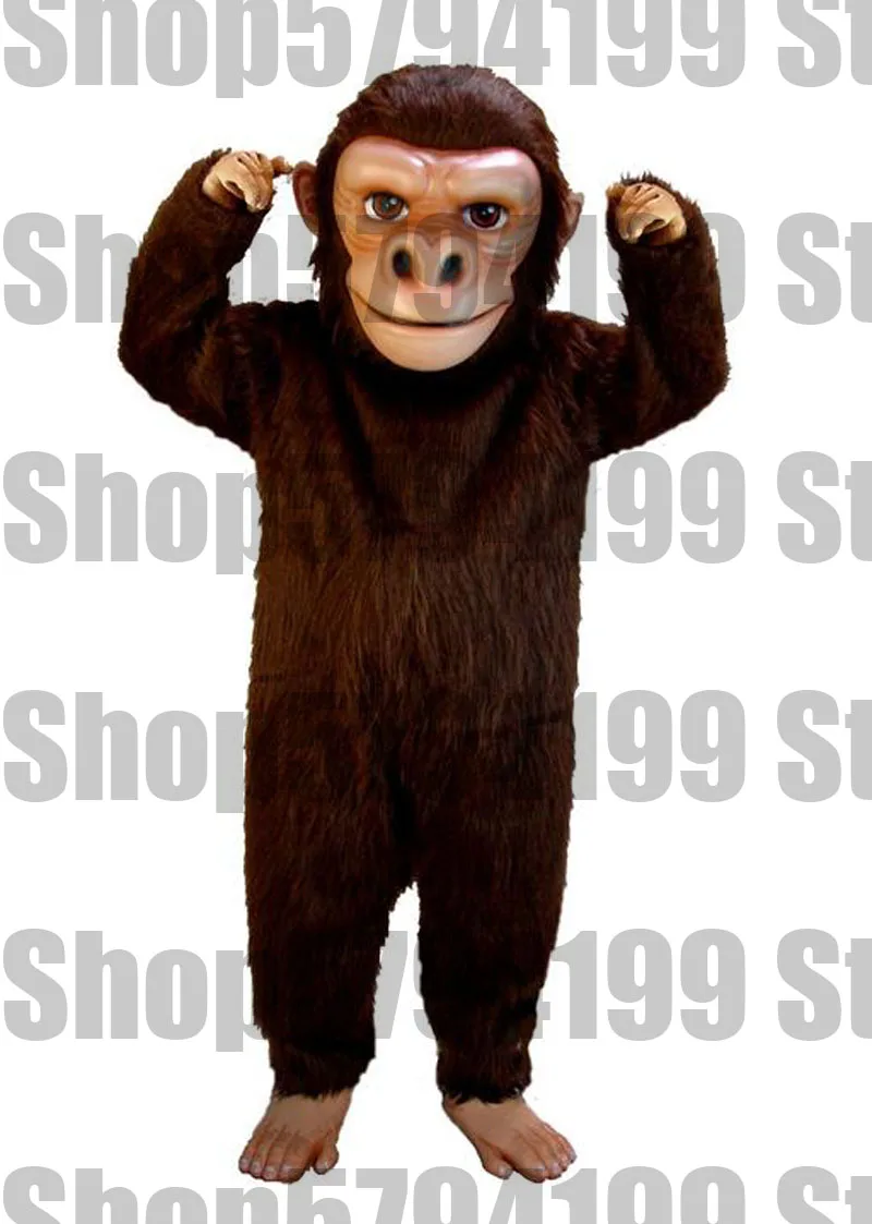 Customised Brown Gorilla (2 Furrymascot Suit Mascot Costume Costumes