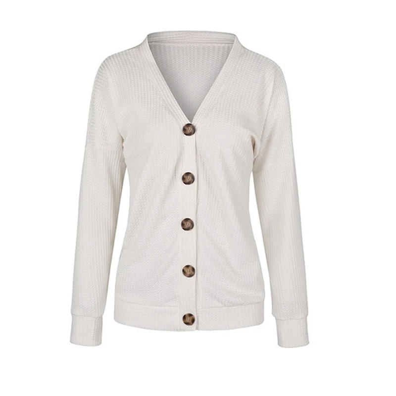 Women Cardigan Autumn Spring Single Button Long Sleeve Fashion European Woman Sweaters Female Tops