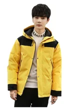 

2021NEW Winter Men's Down Jacket Hooded White Duck Down Jackets Fashion Warm Puffer Jacket For Men Winter Outdoor Windproof