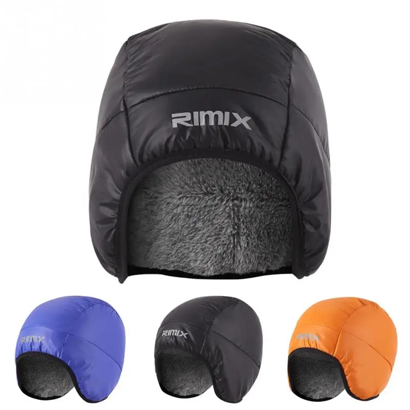 Unisex Hooded Outdoor Cycling Cap Professional With Ear Covering Skiing Winter Down Hat Lightweight Windproof Warm Climbing