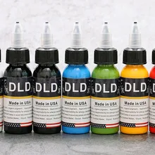 7 цветов 30 мл/бутылка профессиональная Перманентная Татуировка цветной набор чернил для живописи тела принадлежности для красоты