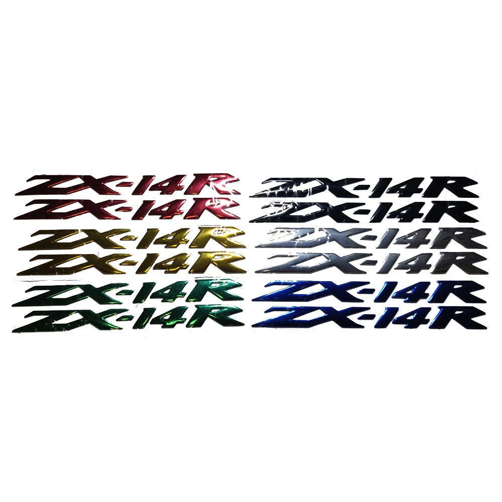 Motorcycle 1 Set 3D Emblem Badge Decal Tank Wheel Sticker Fuel Tank Stickers For Ninja ZX6R ZX10R ZX14R images - 6