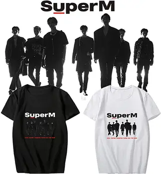 

Mainlead Kpop SuperM Tshirt Super M Baekhyun Taemin Taeyong Kai Ten Mark Lucas Shirt Merchandise
