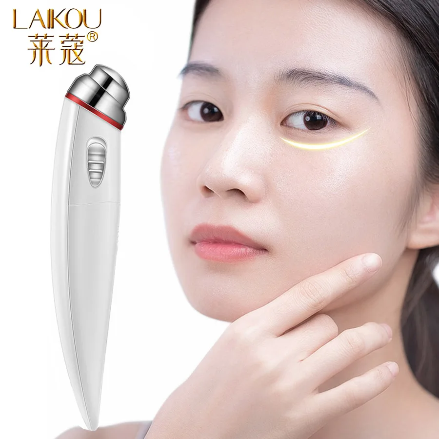 

LAIKOU Electric Eye Massager Pen Vibration Eye Serum Massage Anti WrinkleDark Circle Eye Improve Eye Skin Anti-puffiness