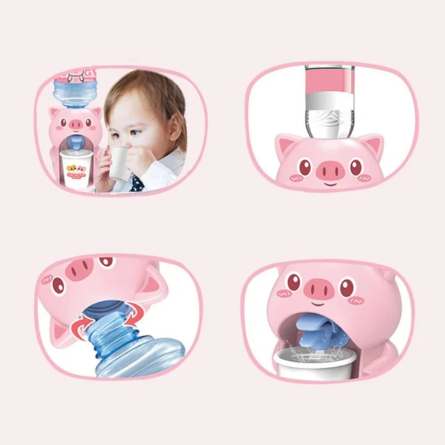 Kawaii Pig Mini Water Dispenser 5