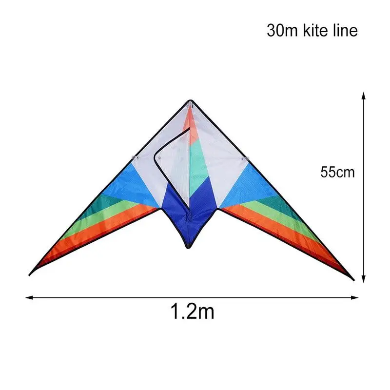 Треугольный цветной воздушный змей полиэфирная ткань треугольный изгиб воздушный змей с кандл и линией Наружная игрушка хороший Летающий для детей трюк кайт для серфинга