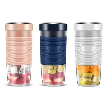 

Portable Electric Small Fruit Juicer Home USB Rechargeable Double Click to Start Smoothie Maker Blender Make Delicious Juice