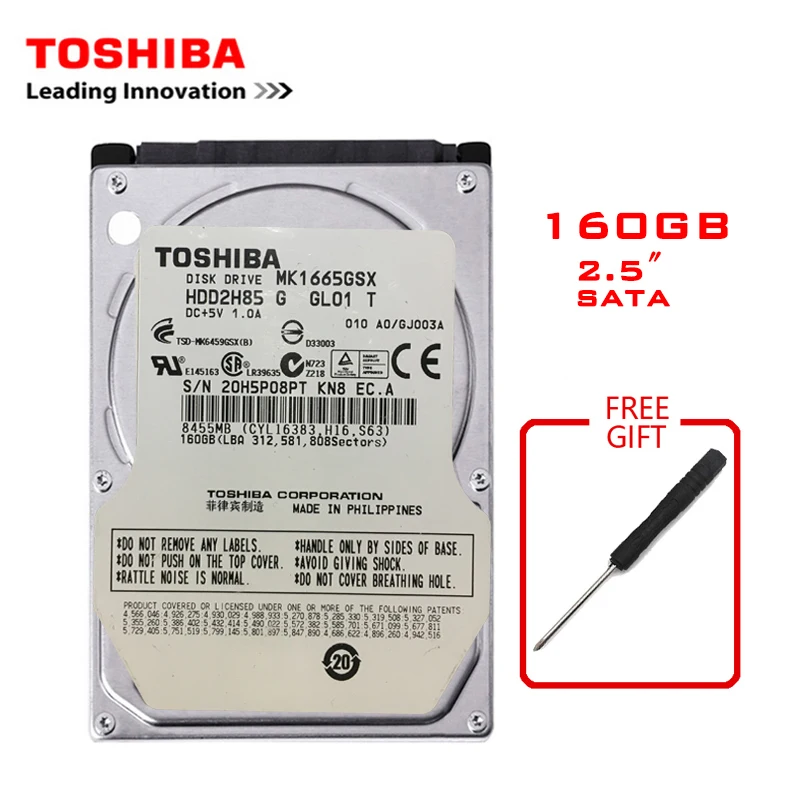 Economici Marca TOSHIBA 160GB 2.5 \