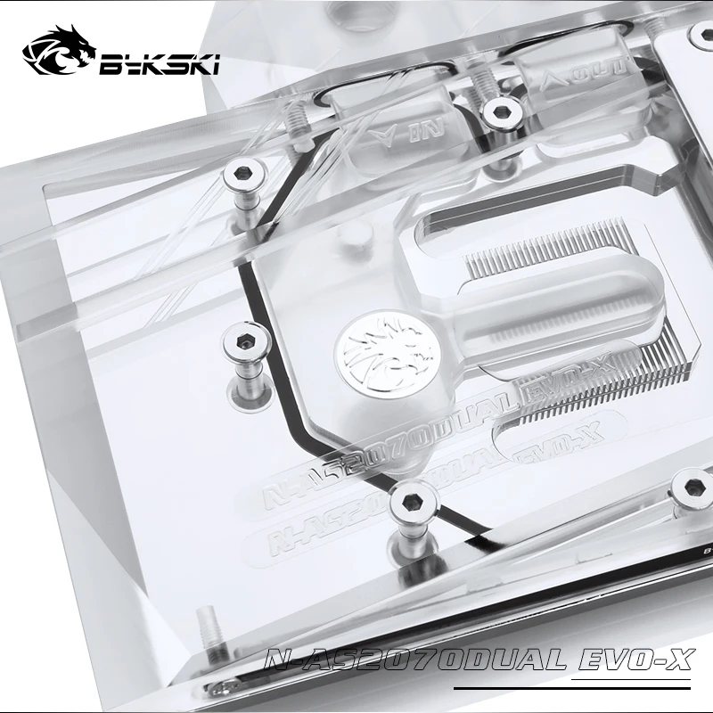 Bykski N-AS2070DUAL EVO-X GPU водяного охлаждения блок для ASUS DUAL RTX2070 EVO