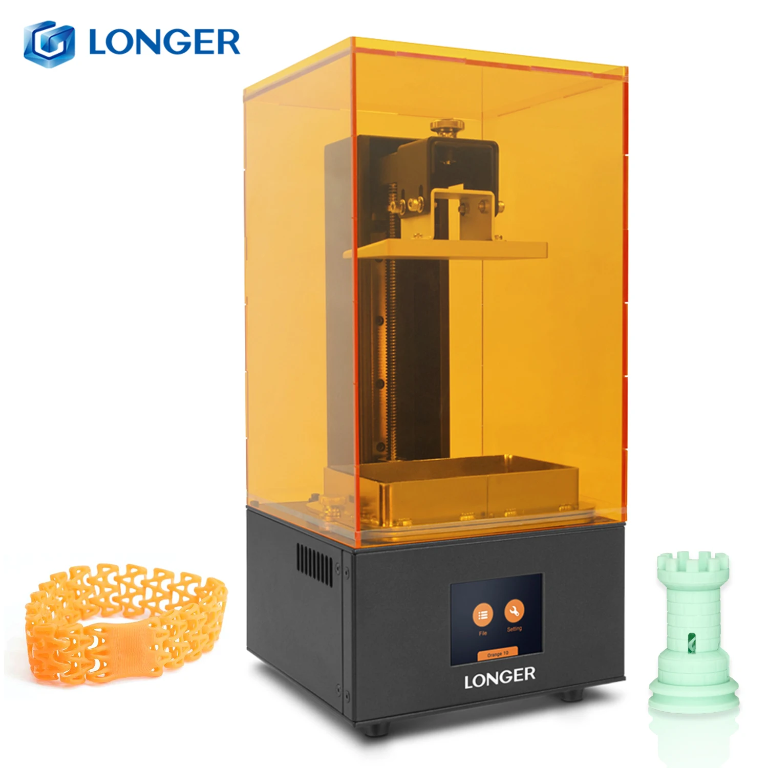 Доступный 3D принтер LONGER Orange 10 LCD SLA металлический корпус матрица СВЕТОДИОДНЫЙ