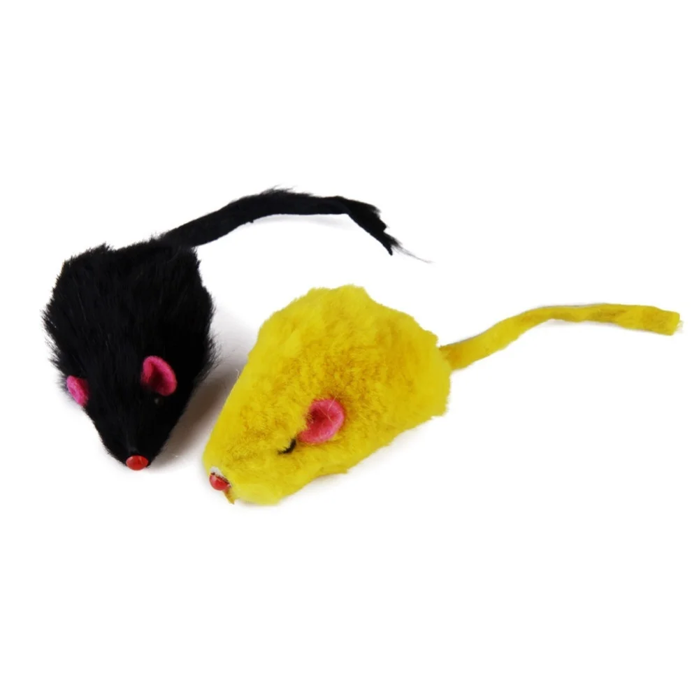 Rabbit Fur False Mouse Pet Cat Toys Mini Funny Playing Toys For Cats In Kitten 5cm Lovely Animal Toys Pet Accessories#1