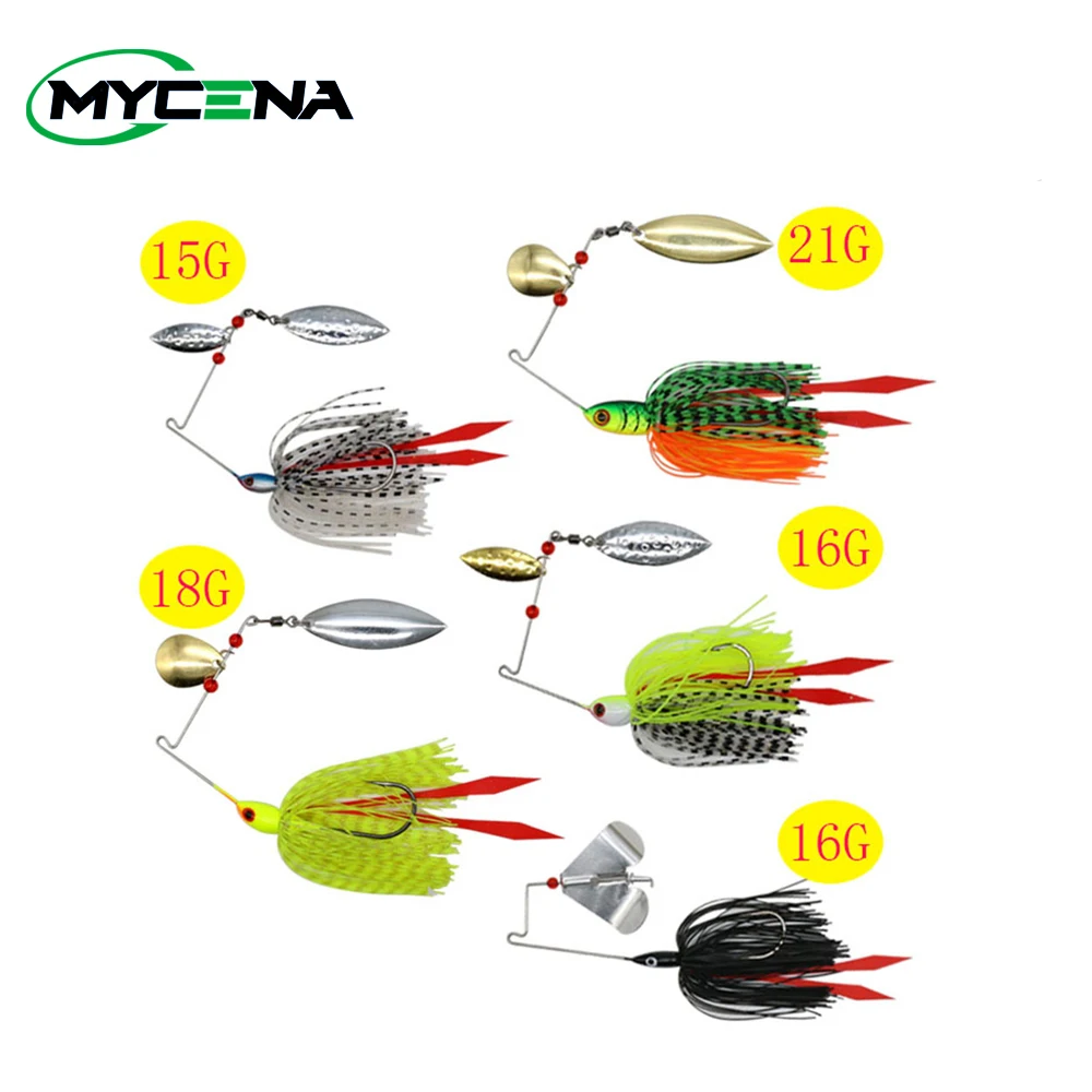 Мицена 5 шт./компл. 16G и 18G & 21 г Спиннербейт приманка рыболовная chatterbait рыболовный