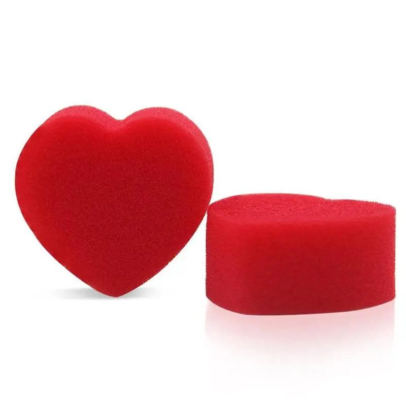 

1 Pair Red Heart Sponge Magic Toy Funny Props Magic Props Easy To Learn Suit For Magic Beginners Children Leisure Magic Toy