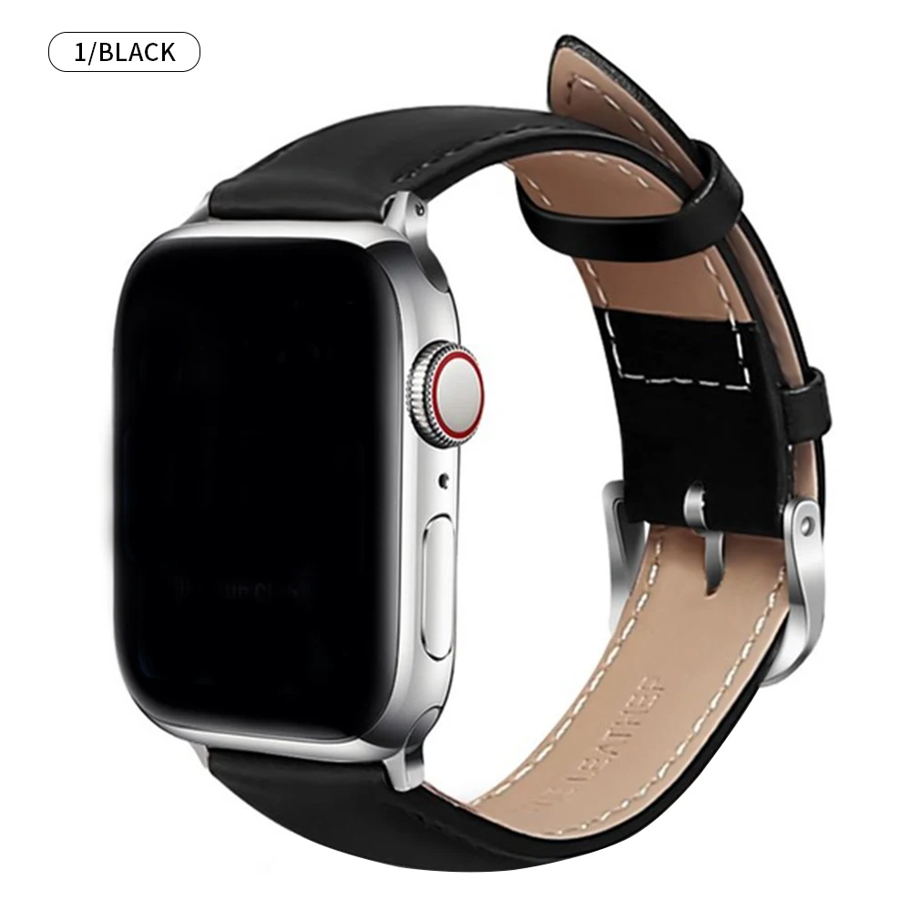 Кожаный ремешок для Apple watch 5 44 мм 40 мм iWatch ремешок серии 4 3 2 1 42 мм 38 мм кожаный браслет аксессуары для часов