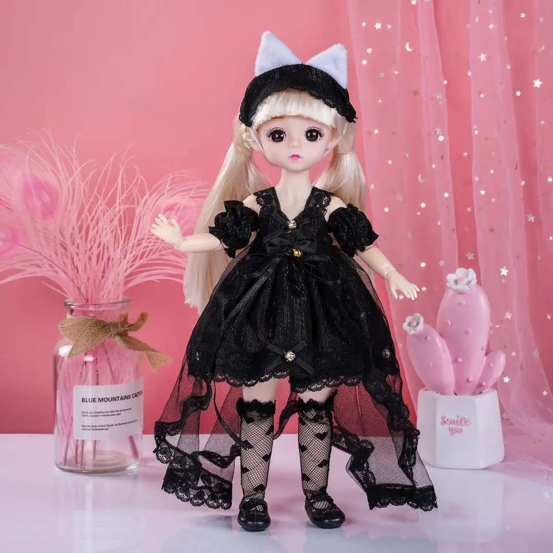 30 см куклы Bjd 1/6 модные игрушки для девочек 13 подвижных суставов милый кот кролик