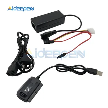 

SATA PATA IDE Drive to USB 2.0 Adapter Converter Cable for Hard Drive Disk HDD 2.5" 3.5" with External AC Power Adapter