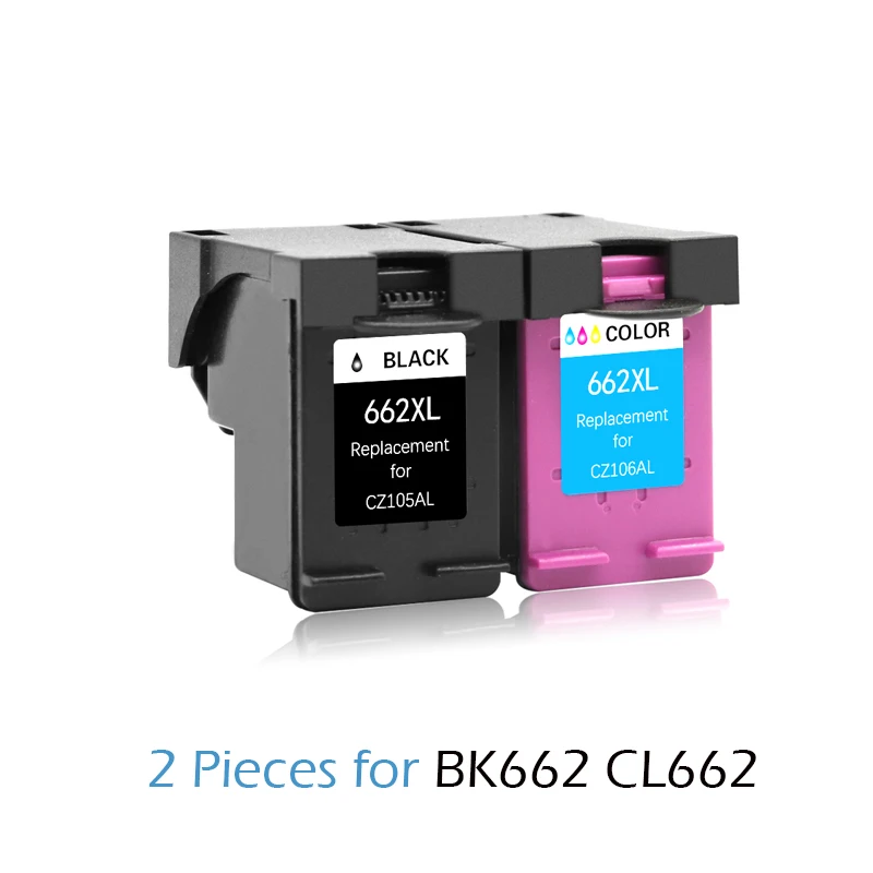 

2Pcs Compatible Ink cartridge For HP 662 Deskjet 1015 1515 2515 2545 2645 3515 3545 4510 4515 4516 4518 printer For HP622 XL