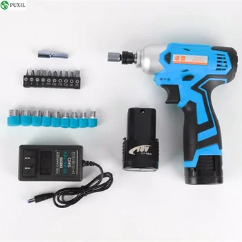 

16.8v-3 lithium battery rechargeable impact screwdriver home impact screwdriver impact drill electric drill decoration tool