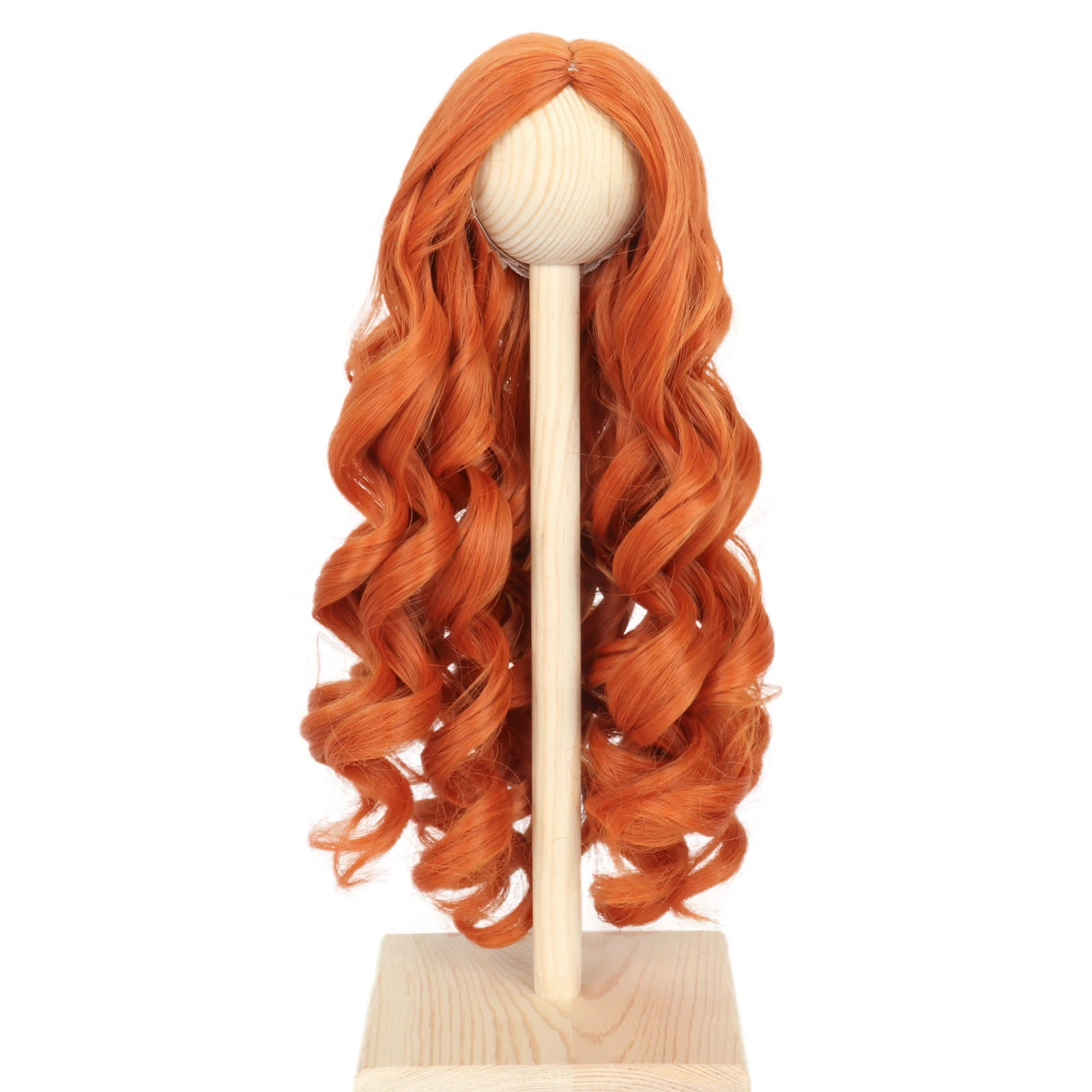 Miss U Hair 1/3 1/4 BJD Doll Wig Heat Resistant Long Deep Wave Curly Centre  Parting Gold Hair for SD Pullip|Synthetic None-Lace Wigs| - AliExpress