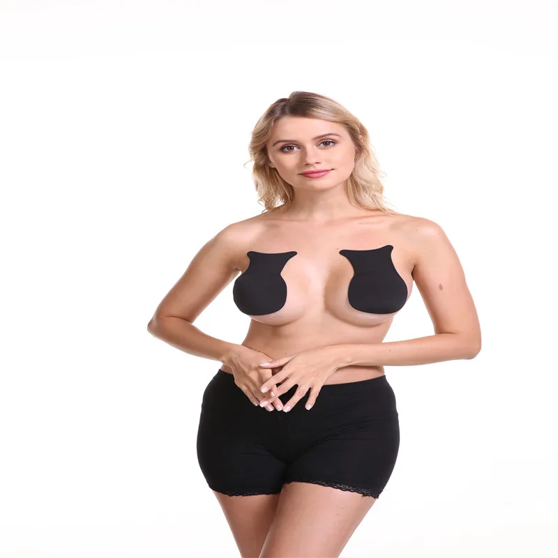 

Snail Rabbit Ear Self Adhesive Push Up Bras Women Sticky Invisible Silicone Strapless Backless Pasties Lifting Nipple Covers