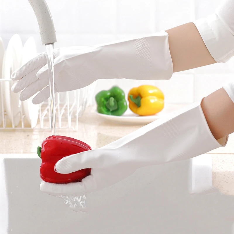 1 Pair Kitchen Dishwashing Gloves Household Dish Washing Gloves Tools