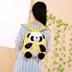 Хорошее качество рюкзак плюшевые детские школьные сумки Panda школьный рюкзак для детей, подарок на день рождения
