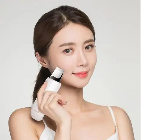  New Xiaomi Wellskins Ultrasonic Facial Skin Scrubber Deep Face Cleaning Blackhead Remove Rechargeab
