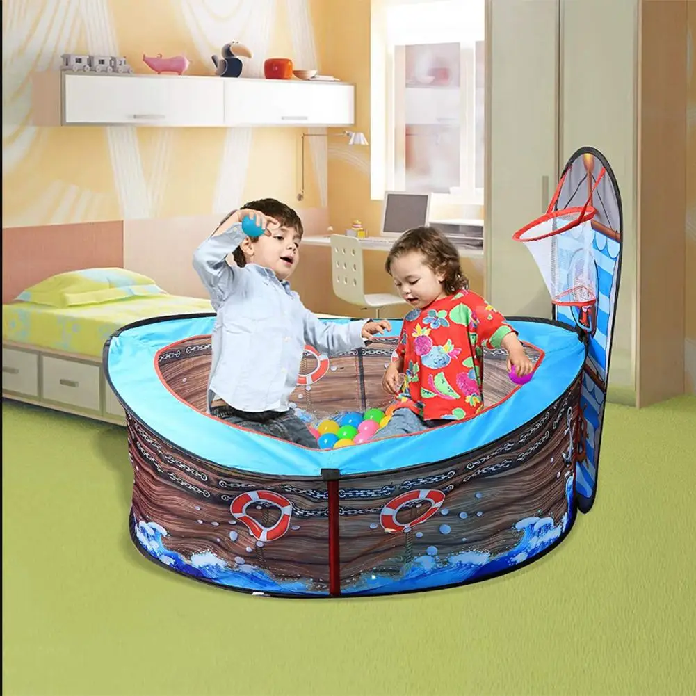  Ocean Ball Pool Cartoon Pirate Pattern Playpen Indoor Outdoor Game House Ball Pits with Basket Baby