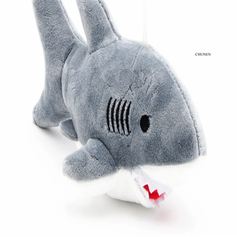 18cm Lovely Shark Plush Toys Kawaii Pendant Keychain Stuffed Animals Kids^v^ 
