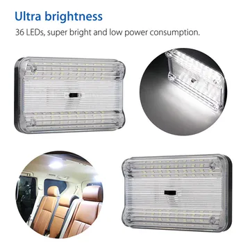 

1Pcs New 12V 36 Low Power LED Light Car Vehicle Interior Dome Roof Ceiling Reading Trunk Light Lamp Car accessories Interior