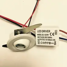 1 шт./лот Светодиодный точечный мини-светильник для шкафа лампа 1 Вт Высокая мощность Led белый теплый белый Ac230v Внутреннее освещение