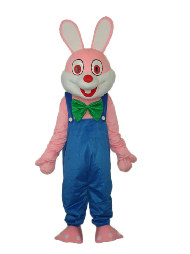 Light Pink Rabbit Mascot Costume For Adults - AllCosplay.com