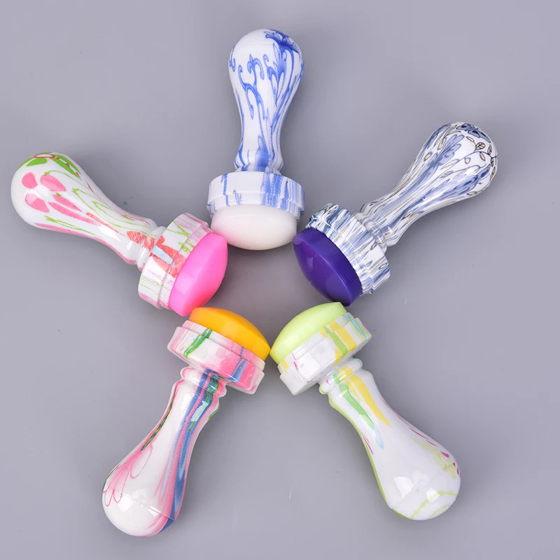 

Nail Art Stamper Set Kits Rubber Stamp Nail Scraper Clear Jelly Flower Handle Nail Art Plate Accessories Tool Set New Design