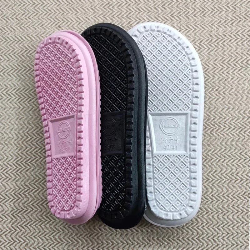Zapatillas de material para tejer a mano, de goma para zapatos, agujas de ganchillo de color rosa, suela de zapatillas de interior|Materiales de artesanía DIY| - AliExpress