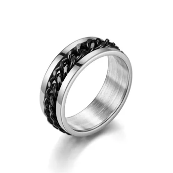

Hot sale new ring trend people turn retroHot sale new titanium steel ring men's jewelrystudent ring