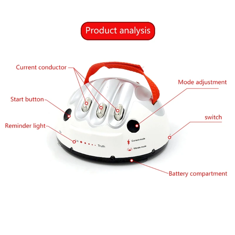 Upgrade Micro Electric Shocking Lie Detector, Tricky Novelty Polygraph Truth Tester for Family Partys Joke Game