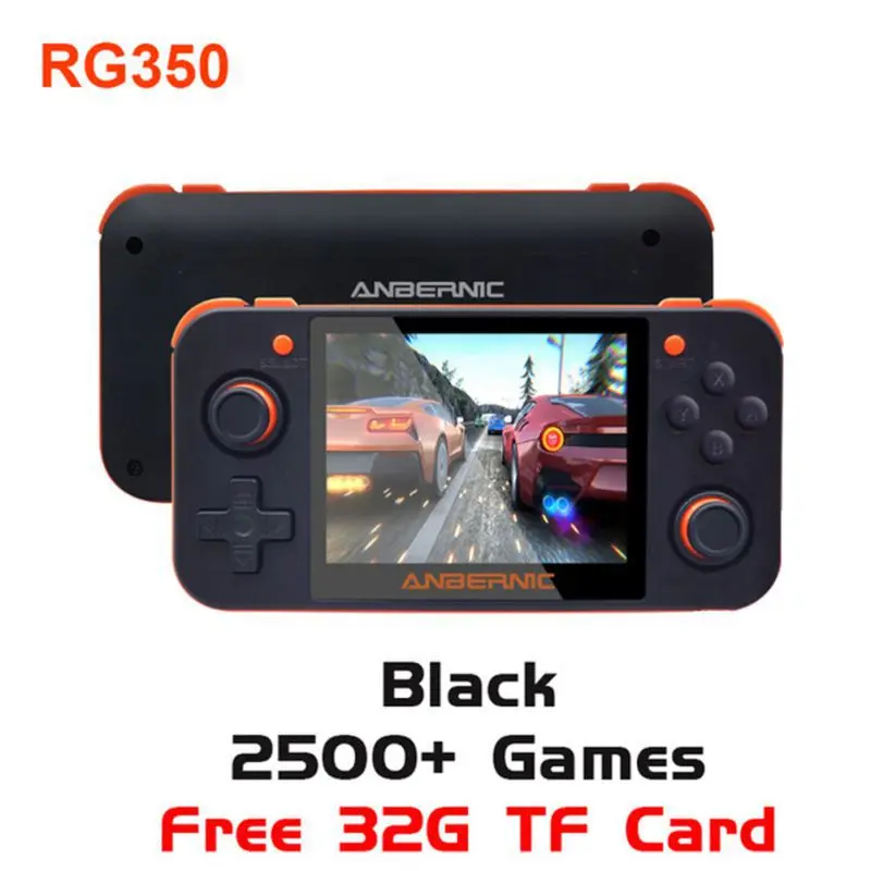 Портативная игровая консоль RG350 Ретро игровая консоль с 32G TF картой ips экран портативная игровая консоль - Цвет: F