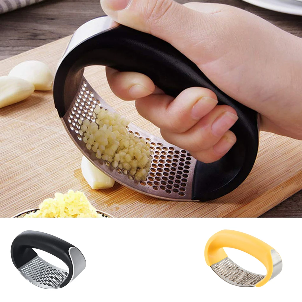 

Garlic Presser Stainless Steel anti-rust and non-toxic Garlic Mincer Tools Camping Kitchen Gadgets Chopper Press