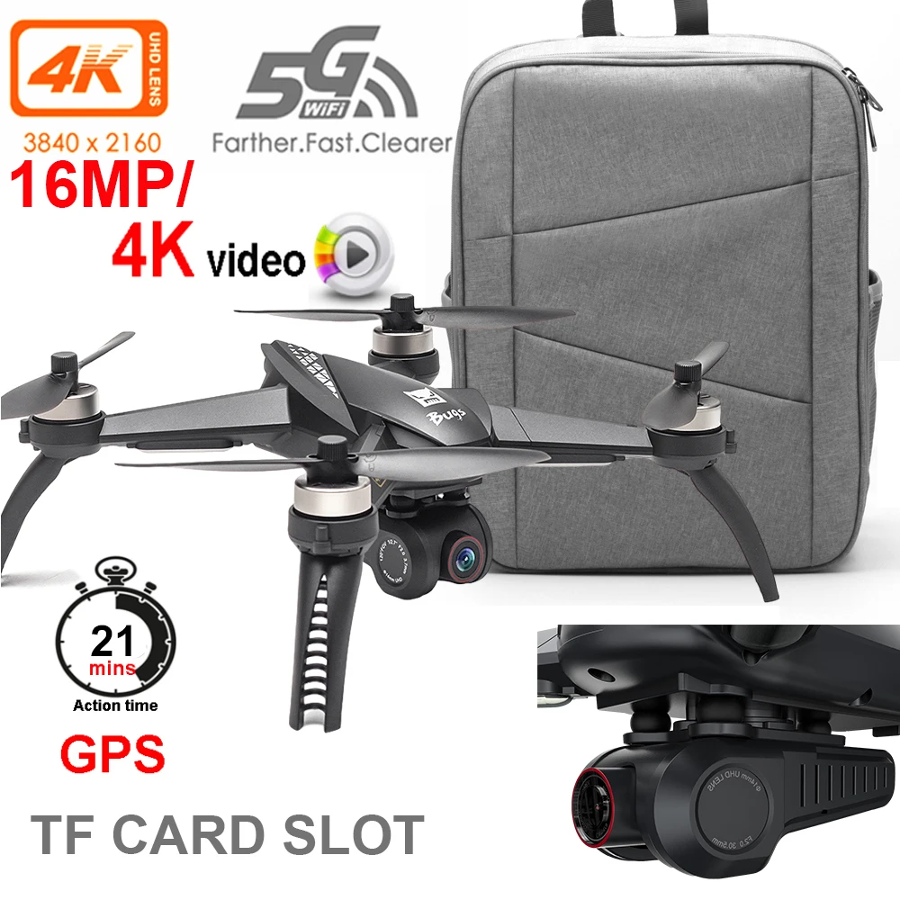 

B5W Drone GPS Professional 5G WIFI FPV RC Quadcopter 4K video camera gimbal dron GPS follow me Drones brushless VS B7 X35