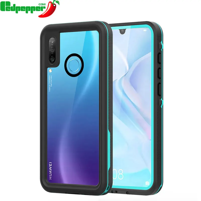 

Redpepper Brand For Huawei P30 Lite IP68 Waterproof Case Dustproof Shockproof Dropproof Snowproof PC TPU Phone Cover Cases