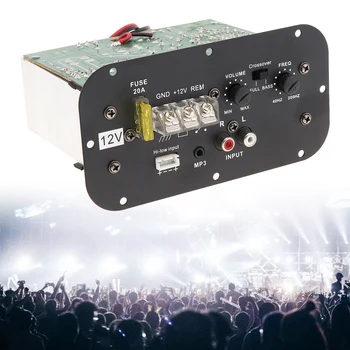 

Amplifier Board 12V 150W Powerful Bass Subwoofer Car Audio High Power Amplifier Board with Light for 6 /8 /10 Inch Car Subwoofer