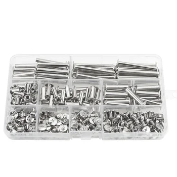

Chicago Screw Binding Screws Posts Assortment Kit for DIY Leather Bookbinding Crafts(120Pcs,M5)