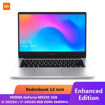 

Original Xiaomi RedmiBook Laptop Pro 14.0 inch i7-10510U NVIDIA GeForce MX250 8GB DDR4 RAM 512GB SSD Ultra Thin Notebook Silver