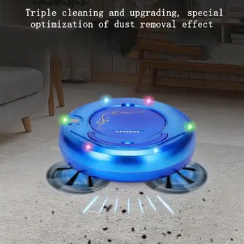 

Efficient Cleaner Vacuum Robot Run 100 Minute USB Rechargeable Household Automatic Sweeping Robot Cleaning Appliances