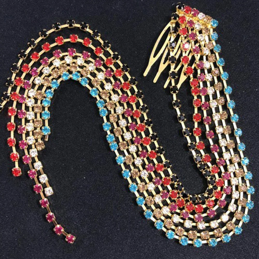 Tassel Rainbow 50 см волосы для наращивания синий фиолетовый волосы прядь Мода синтетические волосы для наращивания миниатюрные вязанные крючком длинные плетеные волосы - Цвет: Tassel Rainbow
