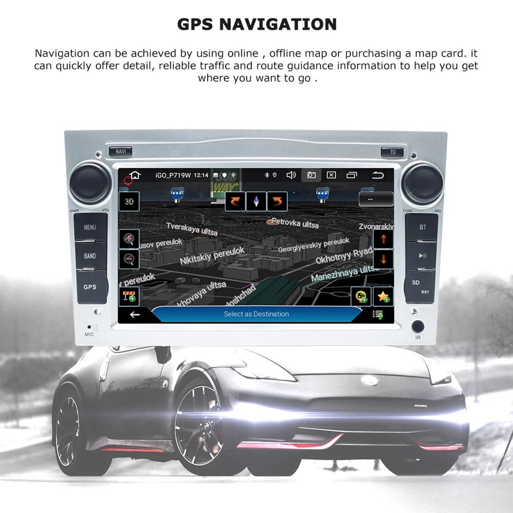 2Din Android 10 Car No DVD Player For Opel Vectra C Zafira B Corsa D C Astra H G J Meriva Vivaro Mu