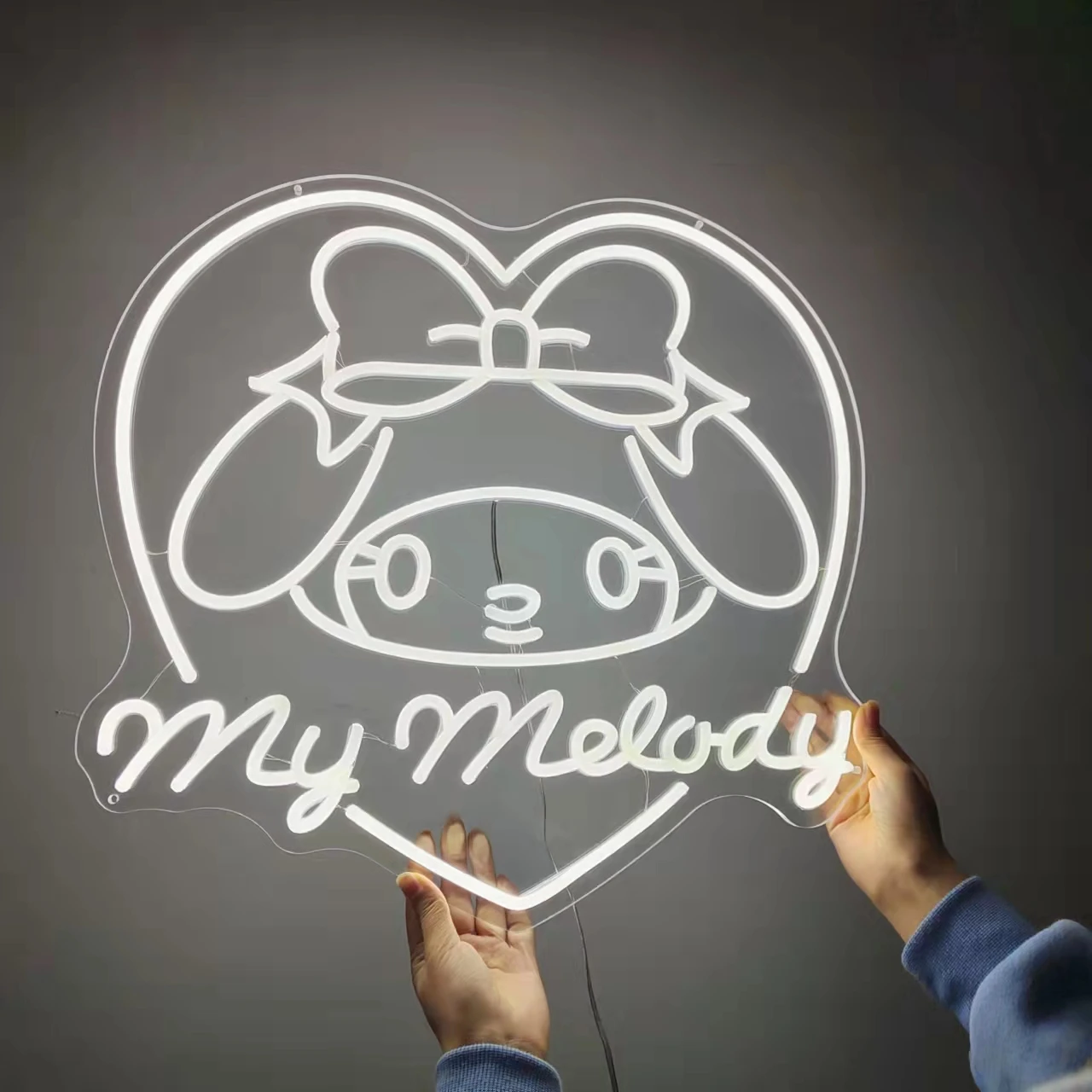 

Custom My Melody Anime Neon Beautiful Cute Neon Sign Light Decor Indoor Room Wall Hanging Girl Gift Birthday Home Bedroom decor