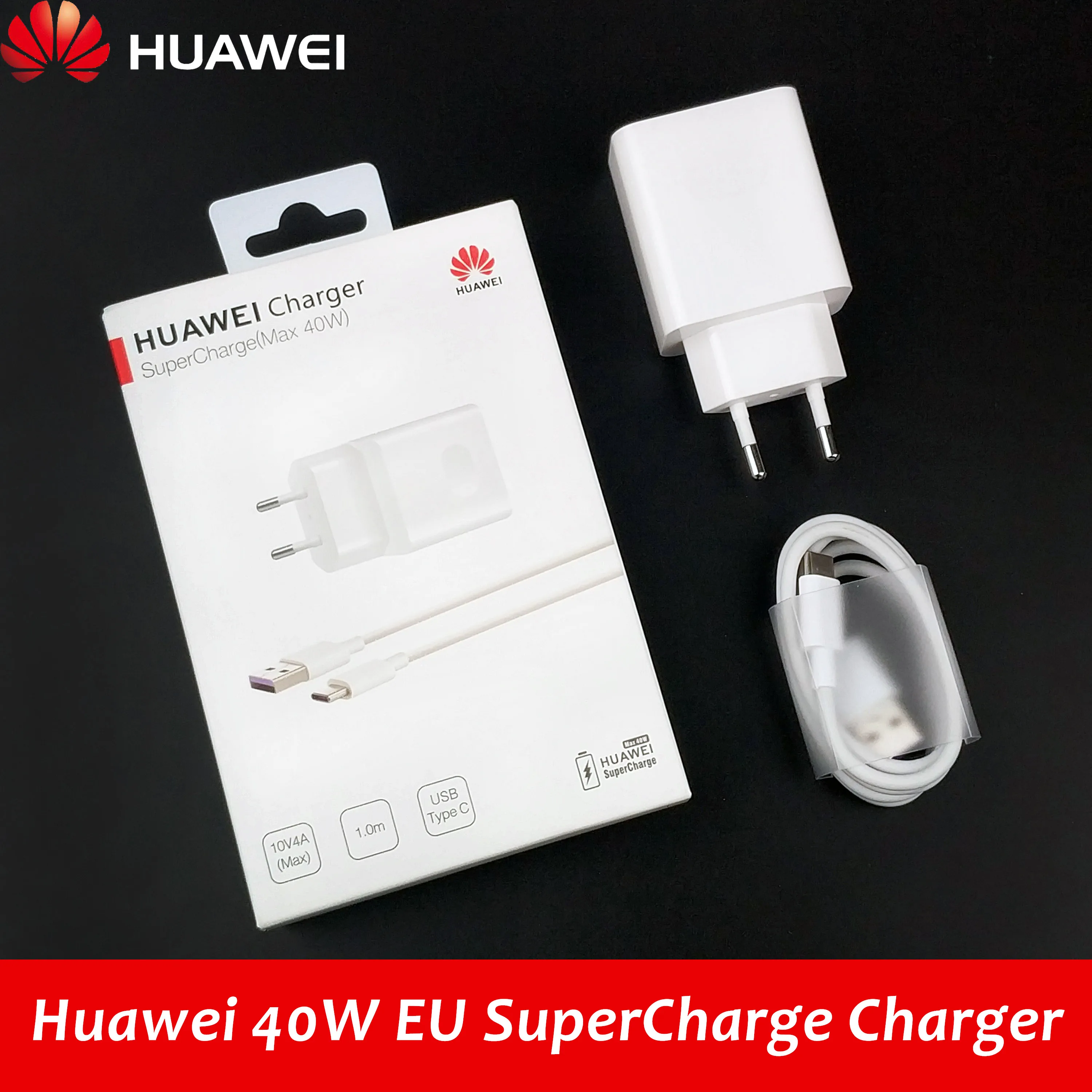 Huawei supercharge P30 pro зарядное устройство Oirignal 40 Вт Usb type c кабель 5A Путешествия ЕС