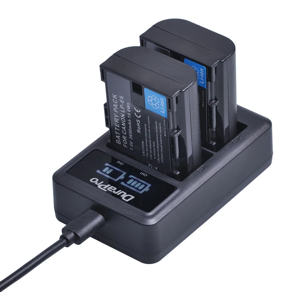 1X фотоаккумулятор для Canon EOS 5DS R 5D Mark II 3 III 6D 7D 60D 60Da 70D|led usb|battery rechargeablebattery rechargeable battery
